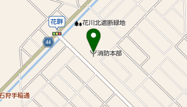 石狩消防署の地図画像