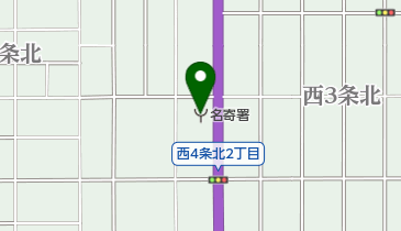 名寄消防署の地図画像