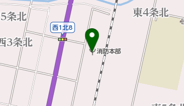 砂川消防署の地図画像