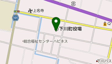 上川北部消防事務組合下川消防署の地図画像