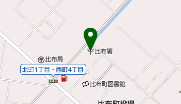 大雪消防組合比布消防署の地図画像