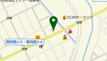 札幌市厚別消防署厚別西出張所の地図画像