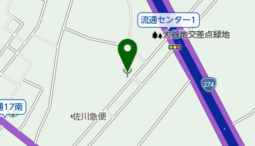 白石消防署東白石出張所の地図画像