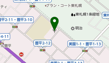 札幌市豊平消防署美園出張所の地図画像