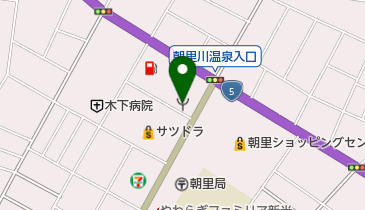 小樽市消防署朝里出張所の地図画像