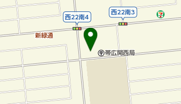 帯広市消防署森の里出張所の地図画像