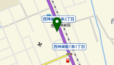 旭川市南消防署西神楽分遣所の地図画像