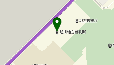 旭川地方裁判所の地図画像