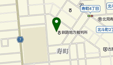 北見簡易裁判所の地図画像