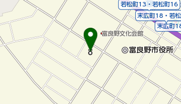 富良野簡易裁判所の地図画像