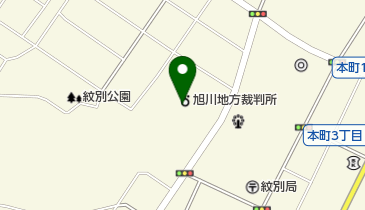 紋別簡易裁判所の地図画像