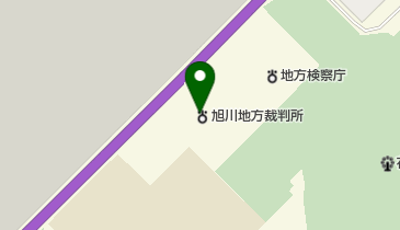 旭川家庭裁判所の地図画像