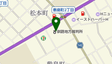 釧路家庭裁判所根室支部の地図画像