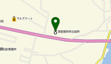 函館家庭裁判所松前出張所の地図画像