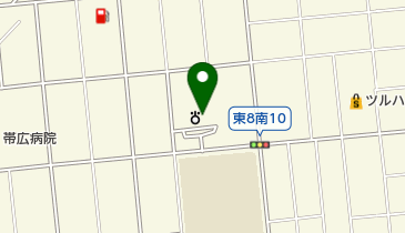 釧路家庭裁判所帯広支部の地図画像