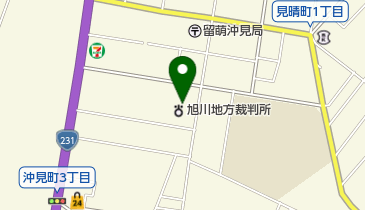 旭川家庭裁判所留萌支部の地図画像