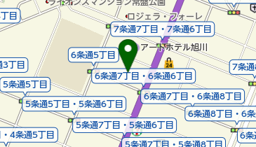 かんぽ生命保険旭川支店の地図画像