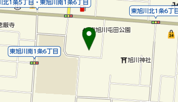 旭川兵村記念館の地図画像