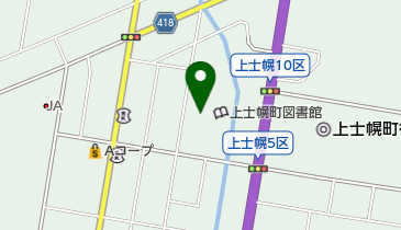 上士幌町生涯学習センターの地図画像