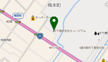 だて歴史文化ミュージアムの地図画像