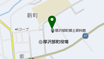厚沢部町図書館の地図画像