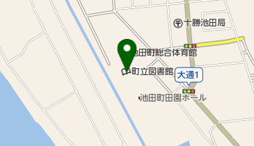 池田町立図書館の地図画像