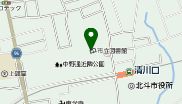 北斗市立図書館の地図画像