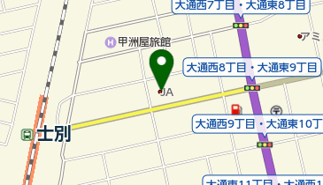 市立士別図書館の地図画像