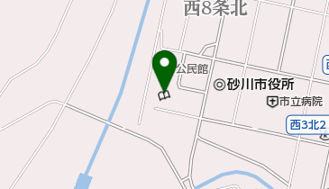 砂川市図書館の地図画像