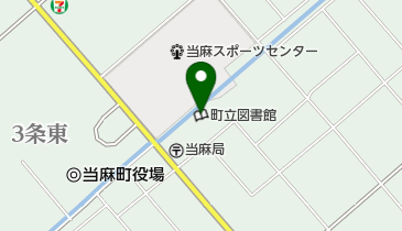 当麻町立図書館の地図画像