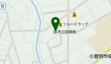 登別市立図書館の地図画像