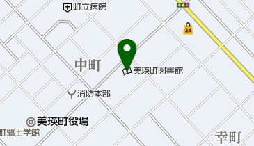 美瑛町図書館の地図画像