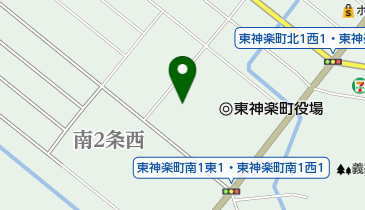 東神楽町図書館の地図画像