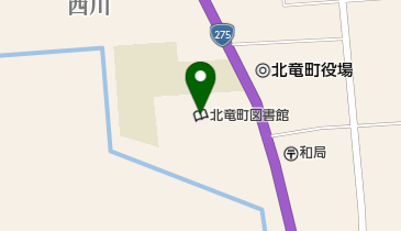 北竜町図書館の地図画像