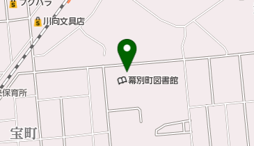 幕別町図書館の地図画像