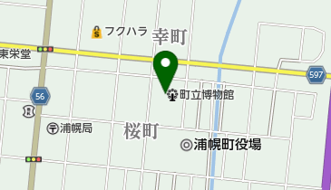 浦幌町立図書館の地図画像