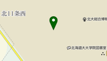 北海道大学大学院理学研究院・理学院・理学部図書室の地図画像