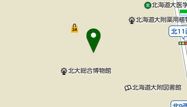 北海道大学大学院教育学研究院教育学院教育学部図書室の地図画像