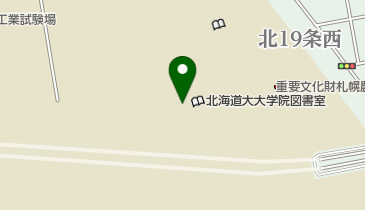 北海道大学大学院獣医学研究科獣医学部図書室の地図画像