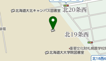 北海道大学低温科学研究所図書室の地図画像