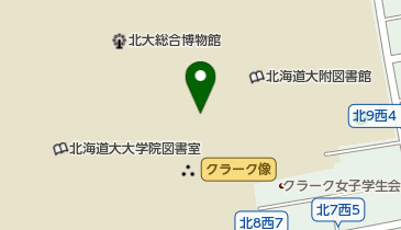 北海道大学経済学研究科経済学部図書室の地図画像
