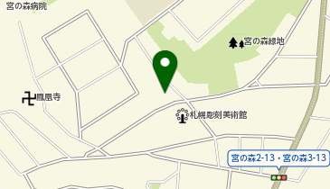 本郷新記念札幌彫刻美術館の地図画像