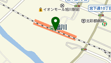 中原悌二郎記念旭川市彫刻美術館ステーションギャラリーの地図画像