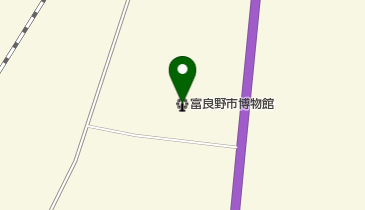 富良野市博物館の地図画像