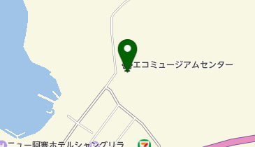 阿寒湖畔エコミュージアムセンターの地図画像