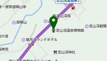 定山渓温泉博物館の地図画像