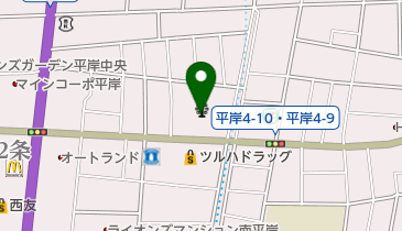 札幌市平岸郷土史料館の地図画像