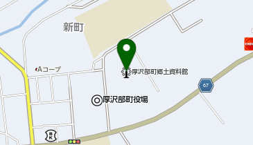 厚沢部町郷土資料館の地図画像