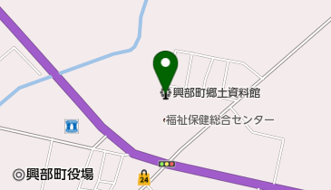興部町郷土資料館の地図画像