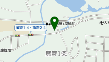 簾舞郷土資料館の地図画像